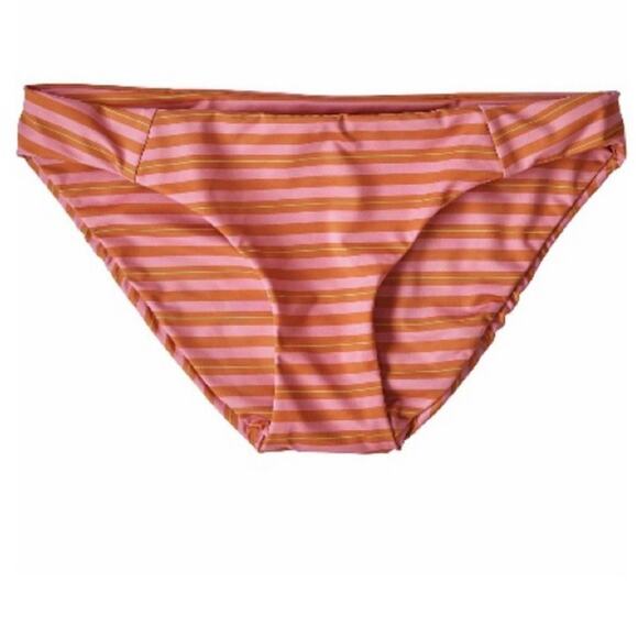 Patagonia Womens Sunamee Bikini Bottom Pink and Orange Stripe NWT - Picture 9 of 9